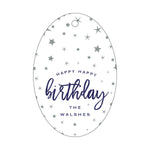 Letterpress Monogram Gift Tag - T216