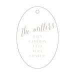 Letterpress Monogram Gift Tag - T21