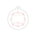 Letterpress Monogram Gift Tag - T224