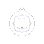 Letterpress Monogram Gift Tag - T224
