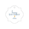 Letterpress Monogram Gift Tag - T228