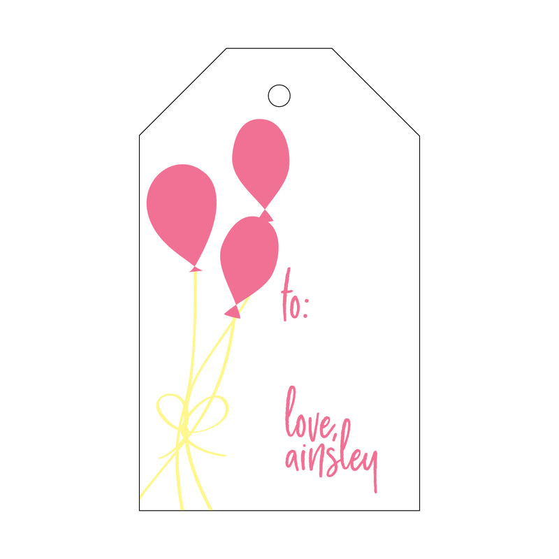 Letterpress Monogram Gift Tag - T229