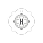 Letterpress Monogram Gift Tag - T232