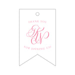 Letterpress Monogram Gift Tag - T241