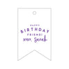 Letterpress Monogram Gift Tag - T242