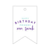 Letterpress Monogram Gift Tag - T242