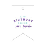 Letterpress Monogram Gift Tag - T242