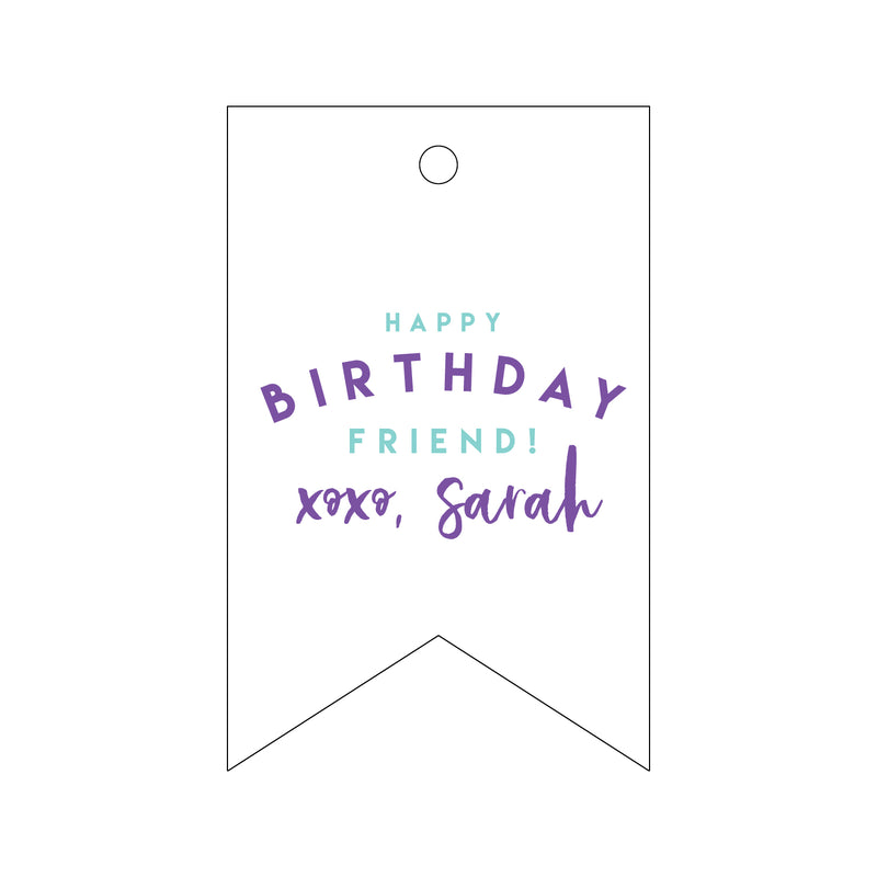 Letterpress Monogram Gift Tag - T242