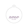 Letterpress Monogram Gift Tag - T245