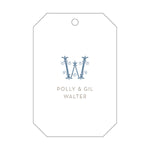 Letterpress Monogram Gift Tag - T252