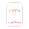 Letterpress Monogram Gift Tag - T253
