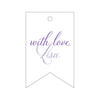Letterpress Monogram Gift Tag - T257