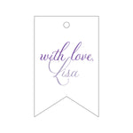 Letterpress Monogram Gift Tag - T257