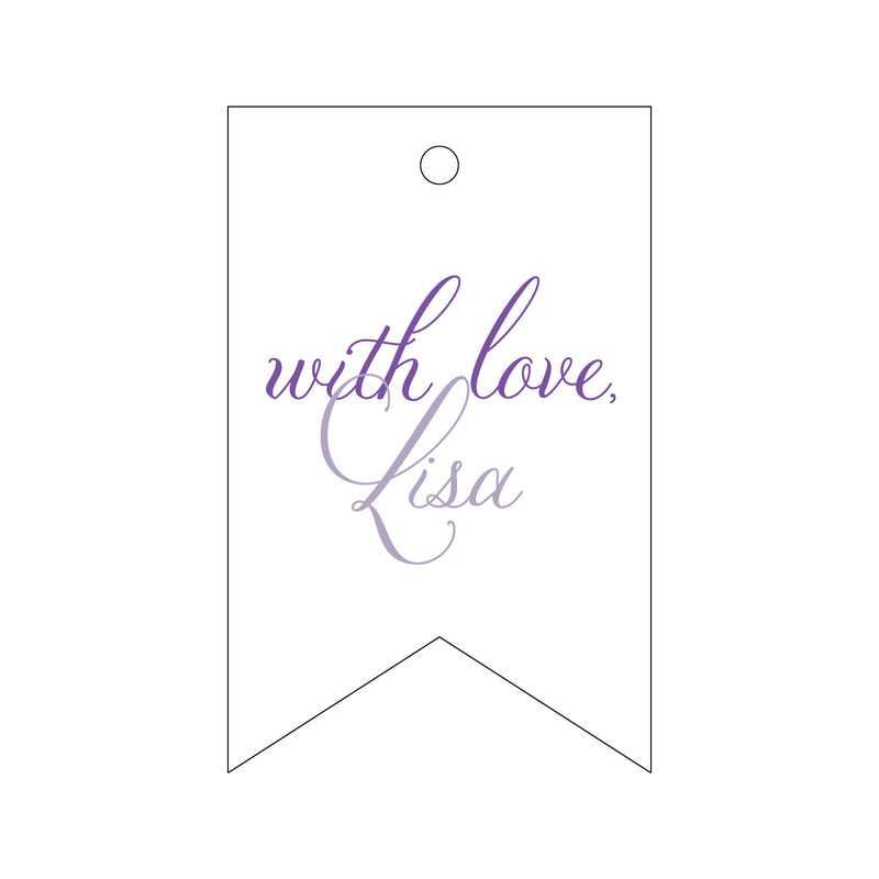 Letterpress Monogram Gift Tag - T257