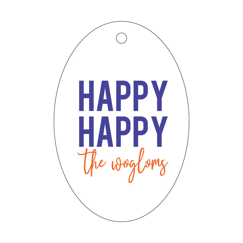 Letterpress Monogram Gift Tag - T265