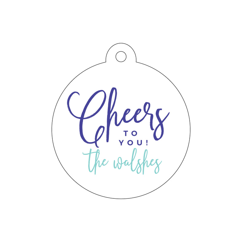 Letterpress Monogram Gift Tag - T267