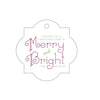 Letterpress Monogram Gift Tag - T268
