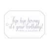 Letterpress Monogram Gift Tag - T26