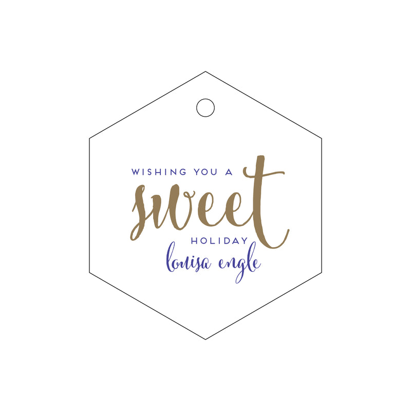 Letterpress Monogram Gift Tag - T274