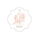 Letterpress Monogram Gift Tag - T282