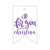 Letterpress Monogram Gift Tag - T288