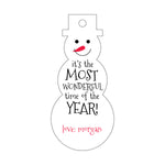 Letterpress Monogram Gift Tag - T291