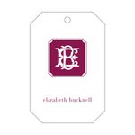 Letterpress Monogram Gift Tag - T296