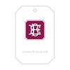 Letterpress Monogram Gift Tag - T296