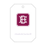Letterpress Monogram Gift Tag - T296