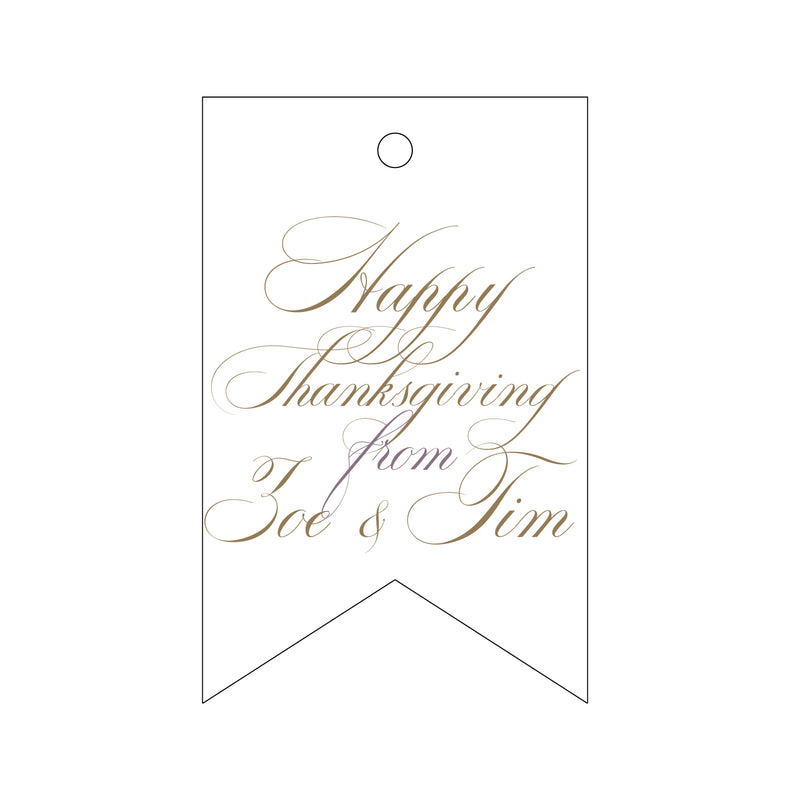 Letterpress Monogram Gift Tag - T298