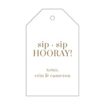 Letterpress Monogram Gift Tag - T299