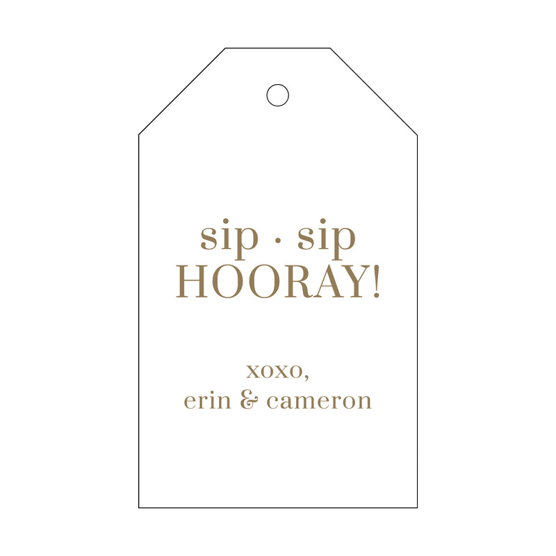 Letterpress Monogram Gift Tag - T299