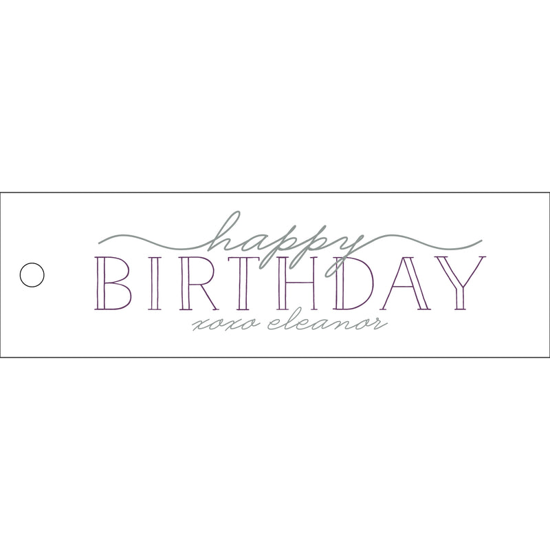 Letterpress Monogram Gift Tag - T316