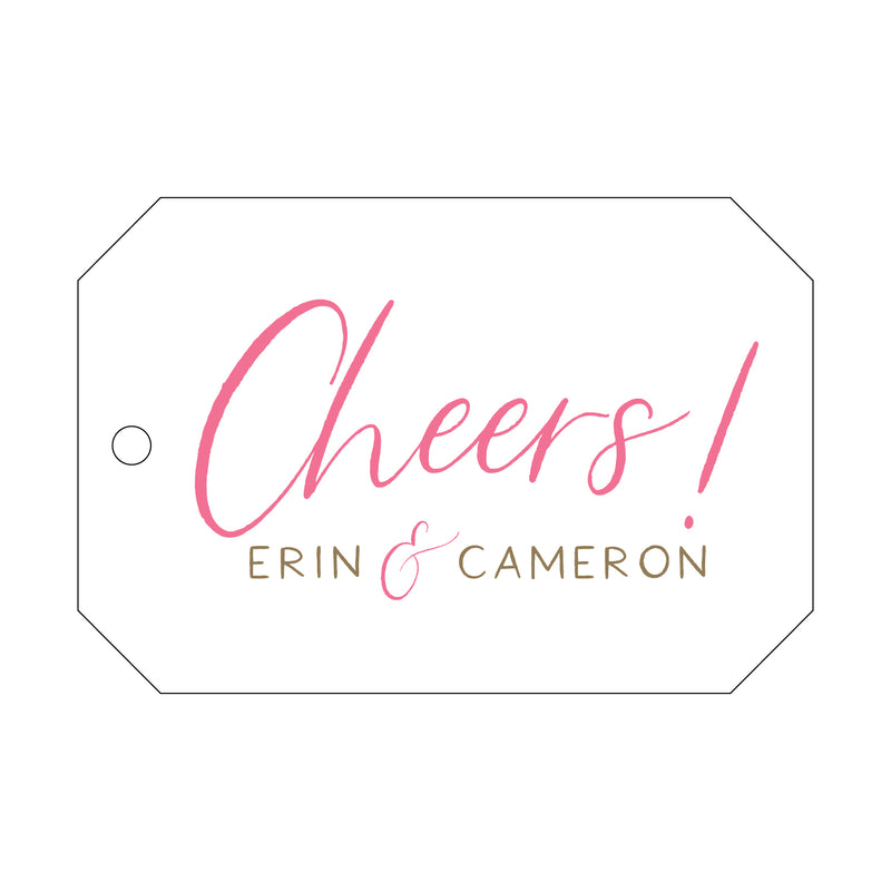 Letterpress Monogram Gift Tag - T327