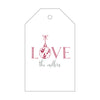 Letterpress Monogram Gift Tag - T342