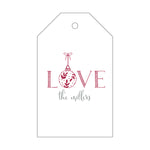 Letterpress Monogram Gift Tag - T342