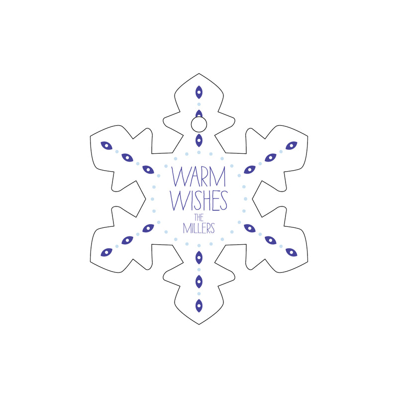 Letterpress Monogram Gift Tag - T343