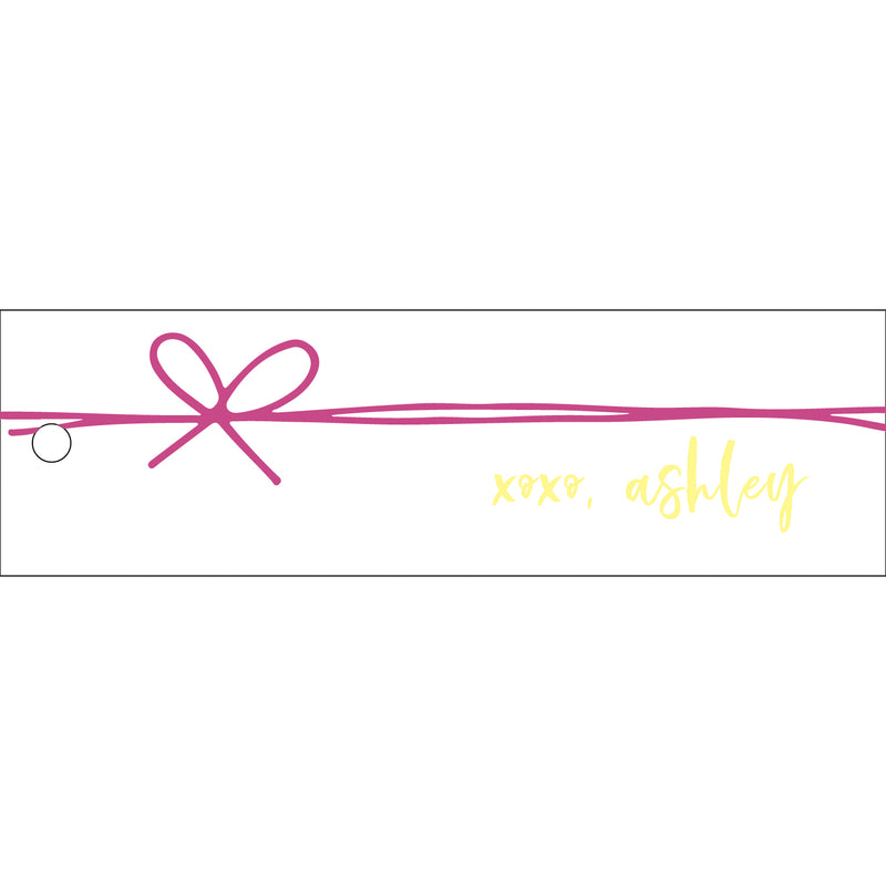 Letterpress Monogram Gift Tag - T345