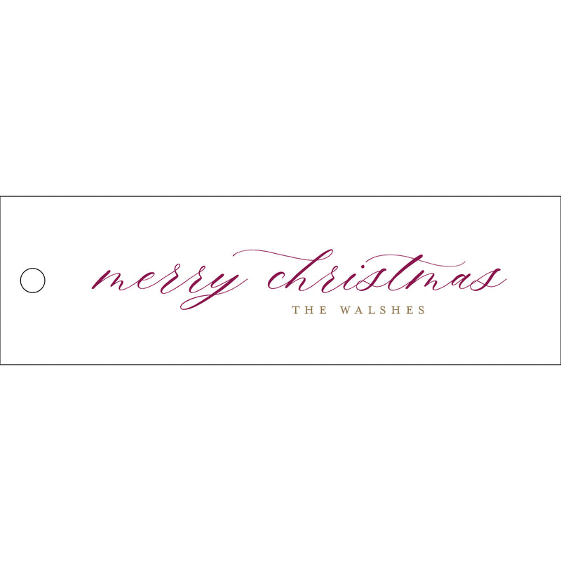 Letterpress Monogram Gift Tag - T347