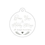 Letterpress Monogram Gift Tag - T348