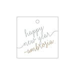 Letterpress Monogram Gift Tag - T349