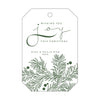 Letterpress Monogram Gift Tag - T34