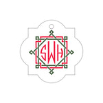 Letterpress Monogram Gift Tag - T356