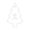 Letterpress Monogram Gift Tag - T357