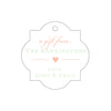 Letterpress Monogram Gift Tag - T359