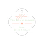 Letterpress Monogram Gift Tag - T359