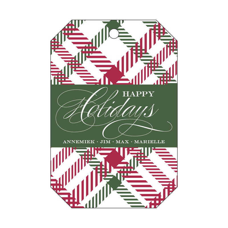 Letterpress Monogram Gift Tag - T36