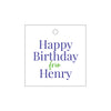 Letterpress Monogram Gift Tag - T383
