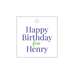 Letterpress Monogram Gift Tag - T383