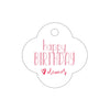 Letterpress Monogram Gift Tag - T386